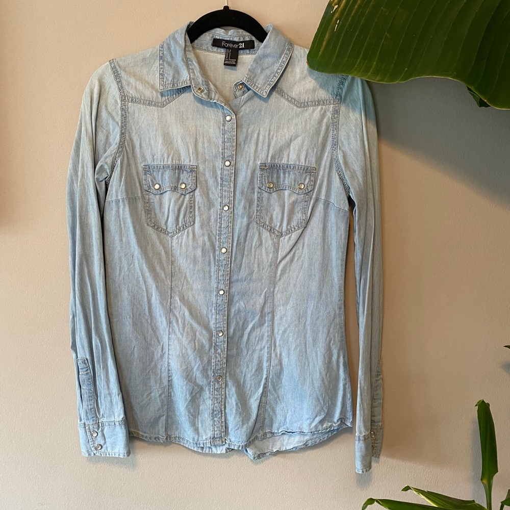Forever 21 denim top